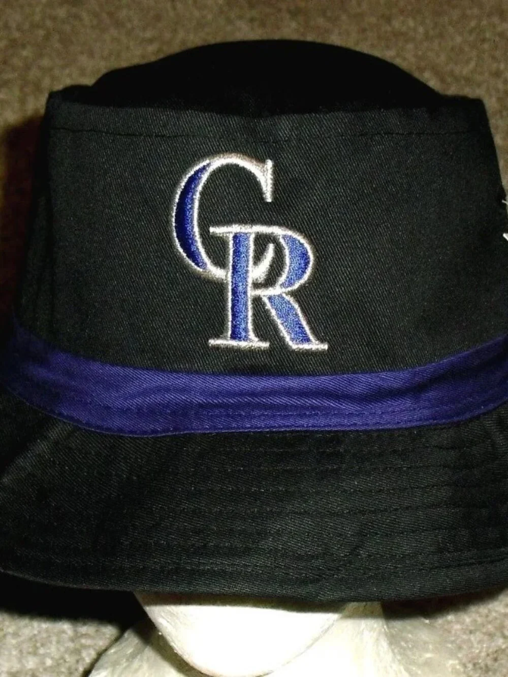 Colorado Rockies Mens Adult One Size Most Black Bucket hat cap New Tags Mlb